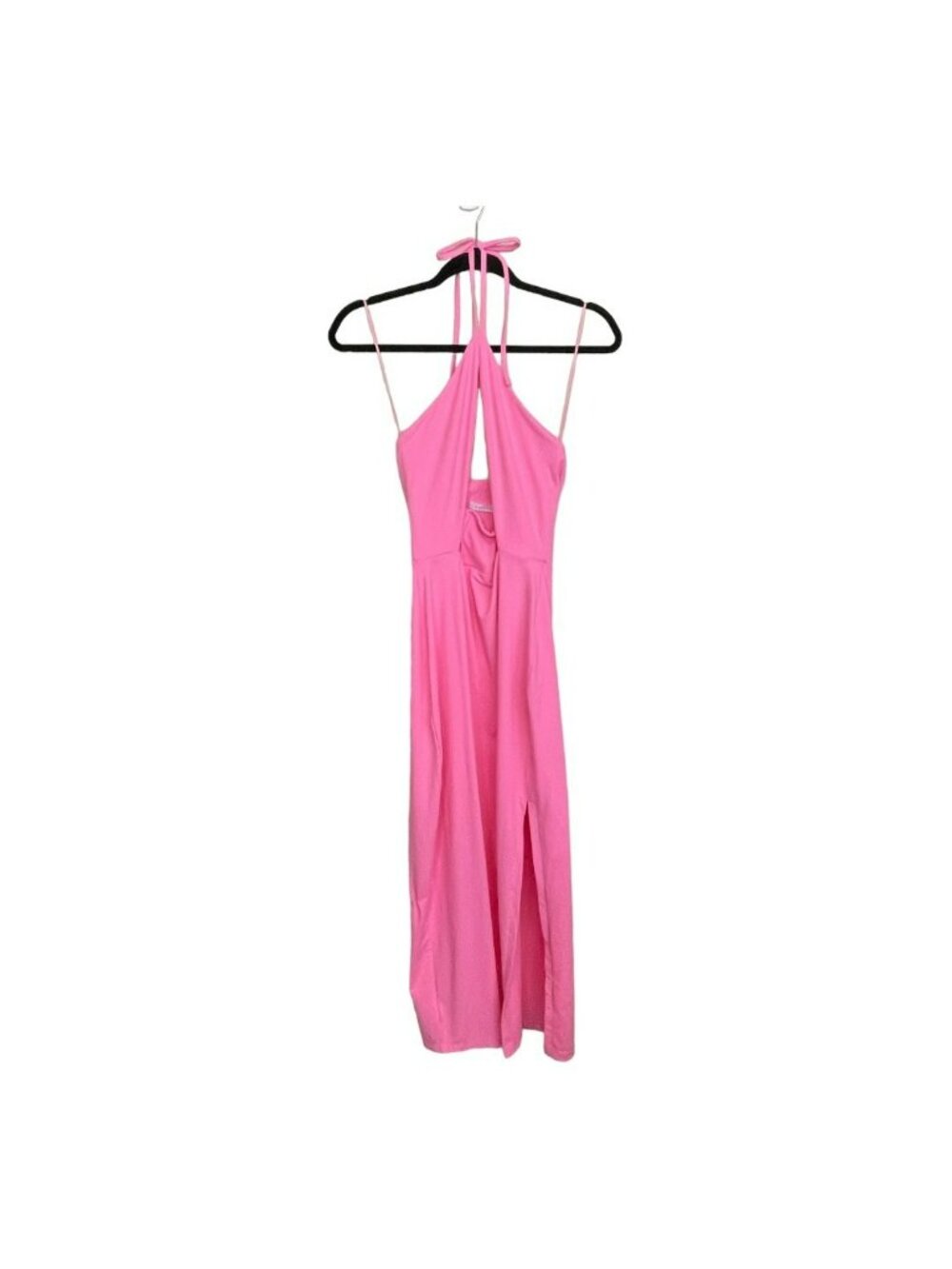 Susana Monaco Pink Halter Dress Keyhole Size Small NEW